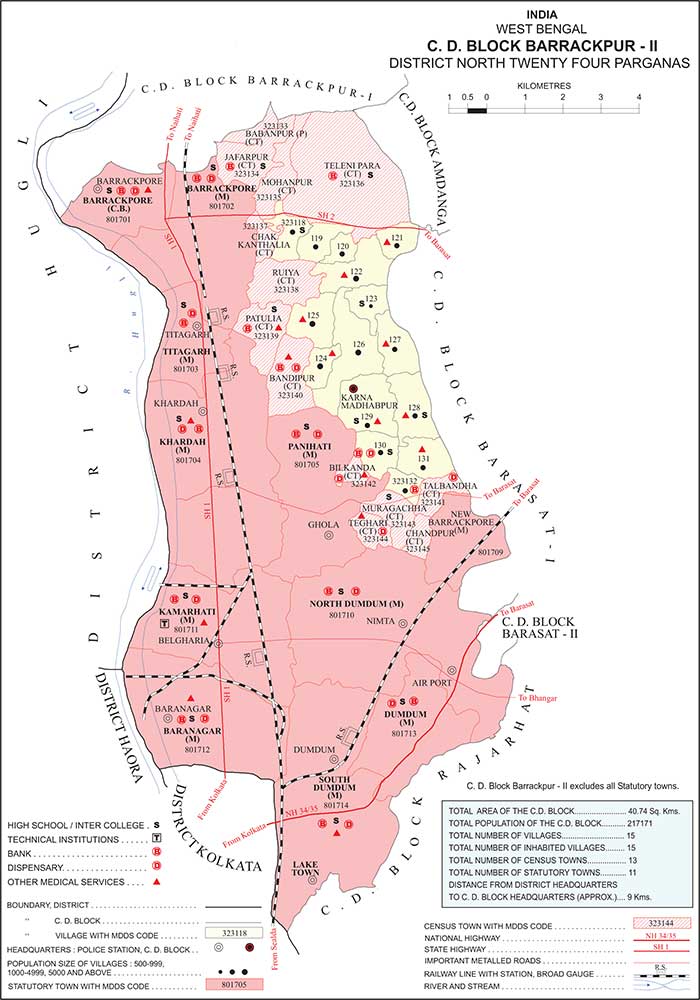 Photo of Barrackpore II Block Map