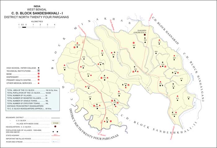 Photo of Sandeshkhali I Block Map